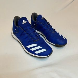 Adidas Icon Royal Blue/White Turf Shoes   Size 11.5